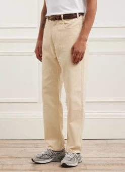 Percival Straight Leg Trousers^5 Pocket Straight Leg Trousers Ecru
