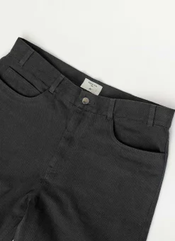 Percival Straight Leg Trousers|Straight Leg Jeans^5 Pocket Twill Trousers Black