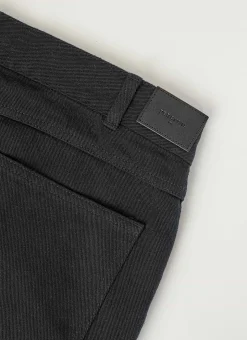 Percival Straight Leg Trousers|Straight Leg Jeans^5 Pocket Twill Trousers Black