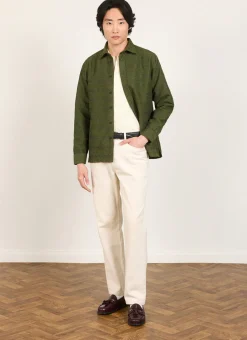Percival Long Sleeve Shirts|Overshirts & Workshirts^Antique Moquette Shirt Forest