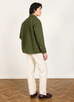 Percival Long Sleeve Shirts|Overshirts & Workshirts^Antique Moquette Shirt Forest
