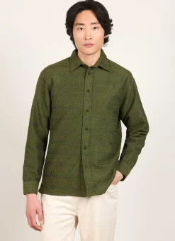 Percival Long Sleeve Shirts|Overshirts & Workshirts^Antique Moquette Shirt Forest