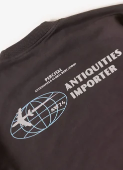 Percival Jumpers & Sweaters^Antiquities Importer Sweatshirt Washed Black