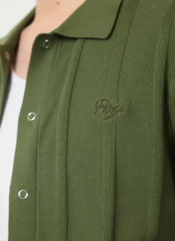 Percival Knitted Shirts|Knitted Polo Shirts & Knitted Shirts^Assisi Knitted Shirt Olive