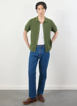 Percival Knitted Shirts|Knitted Polo Shirts & Knitted Shirts^Assisi Knitted Shirt Olive