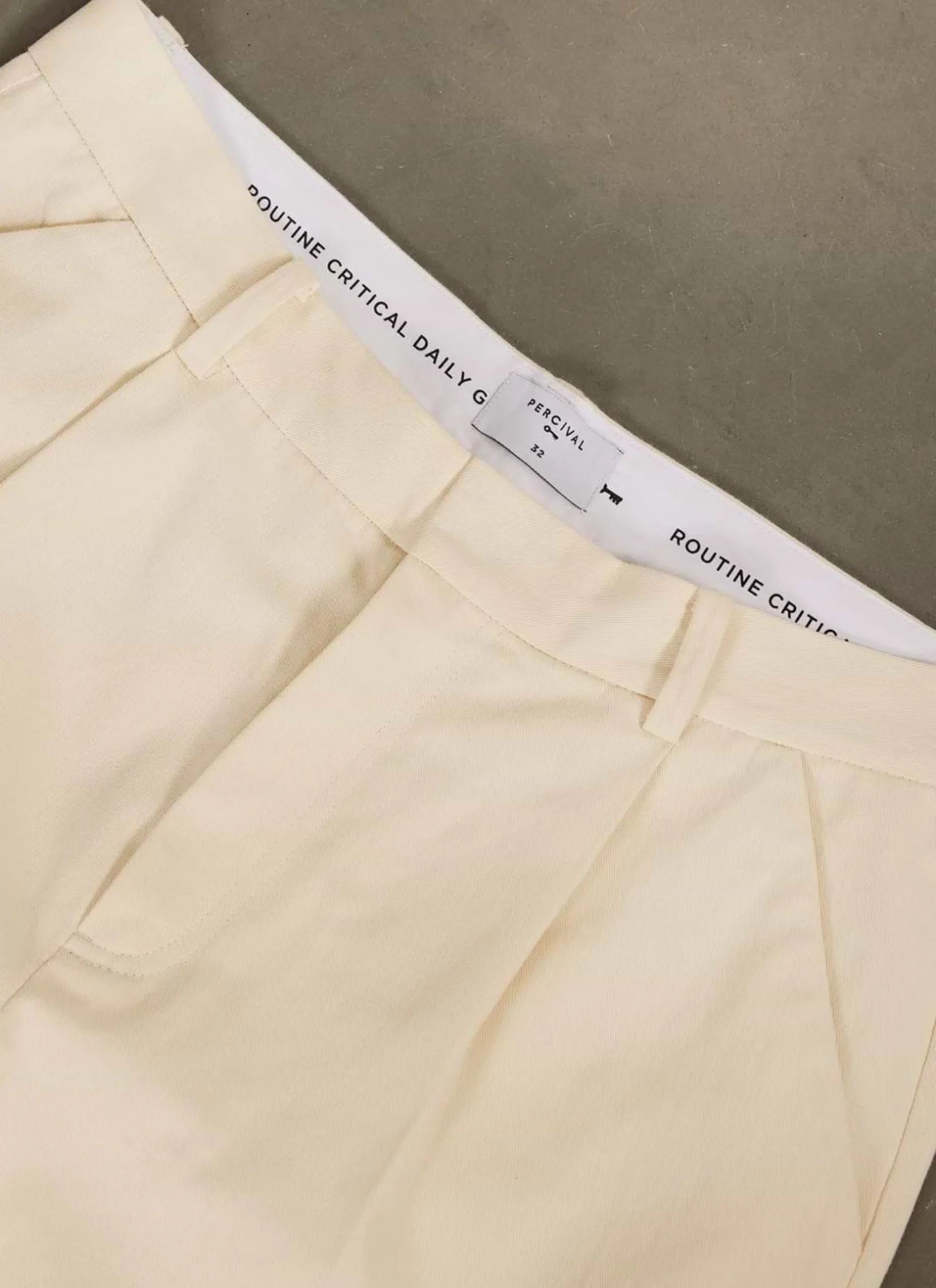 Percival Shorts^Auxiliary Tailored Shorts Ecru