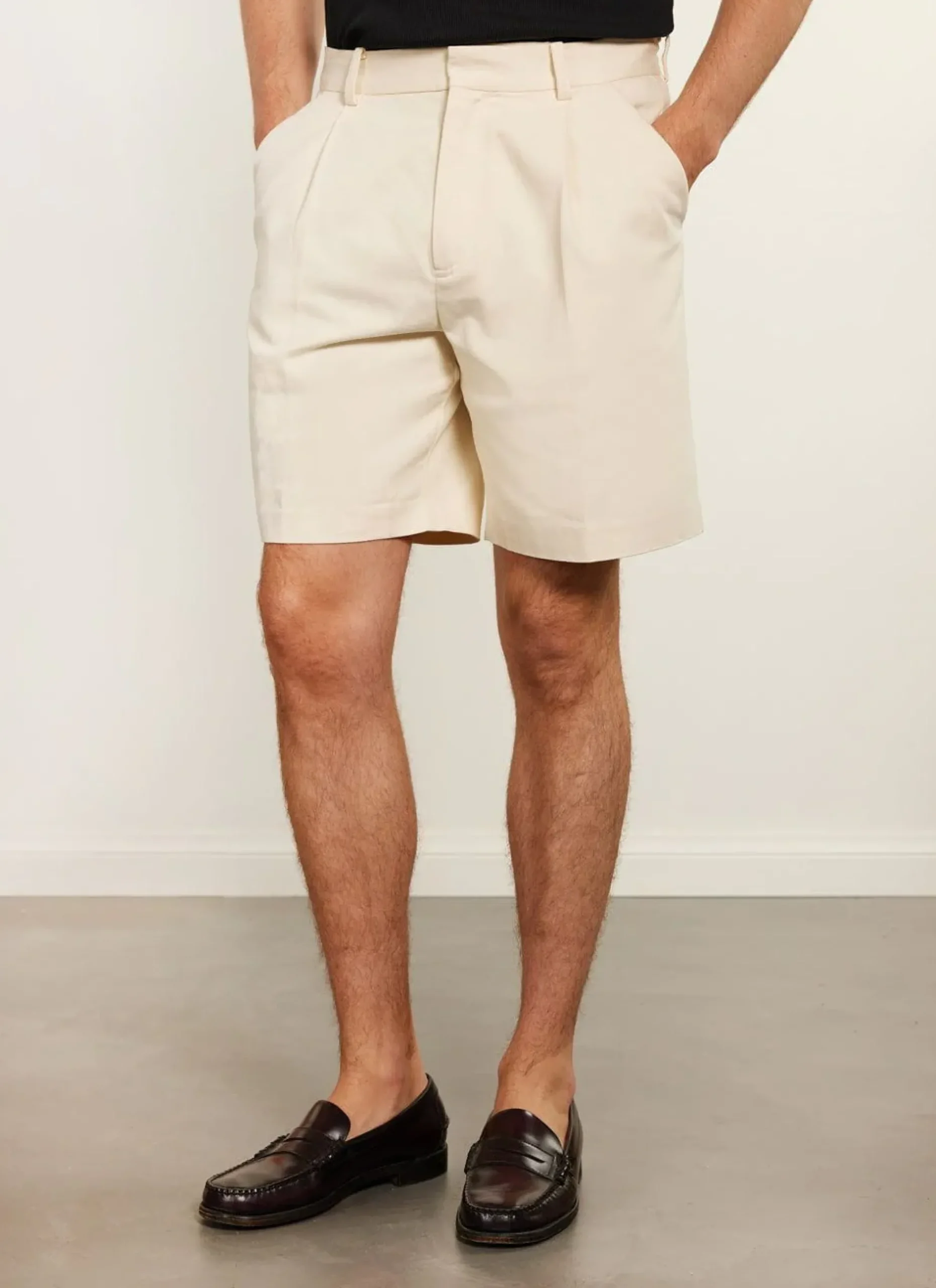 Percival Shorts^Auxiliary Tailored Shorts Ecru