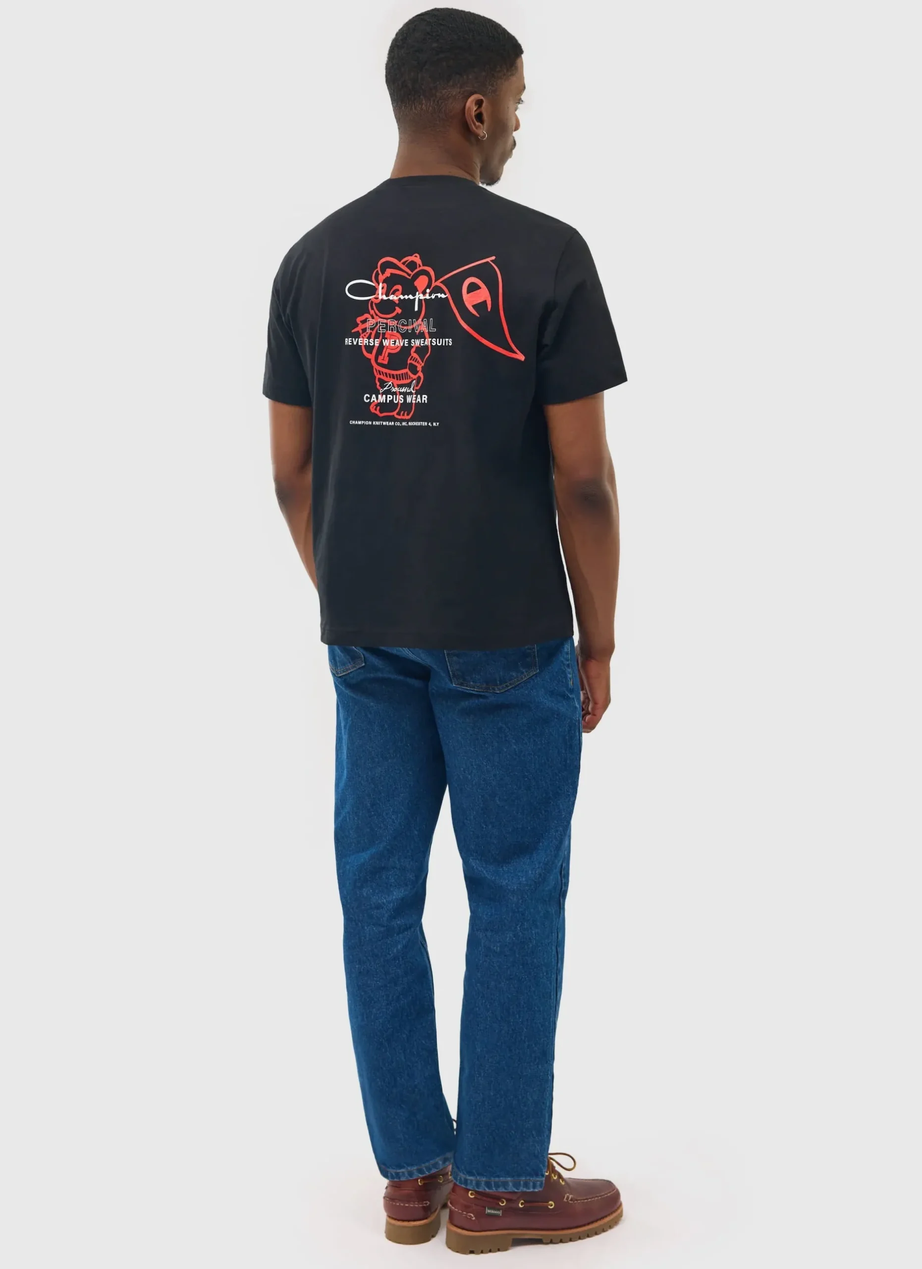 Percival Regular Fit T-Shirts^Bear Mascot Regular Fit T Shirt Black