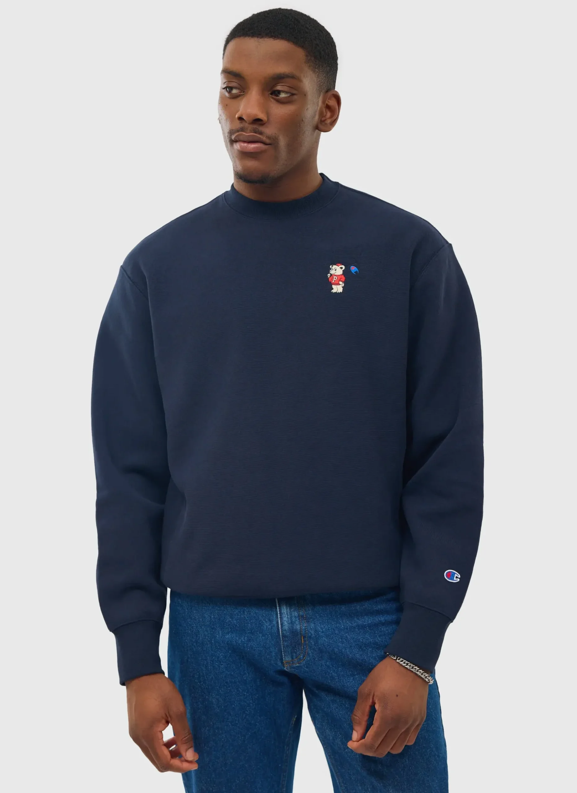 Percival Sweatshirts^Bear Mascot Sweatshirt Navy
