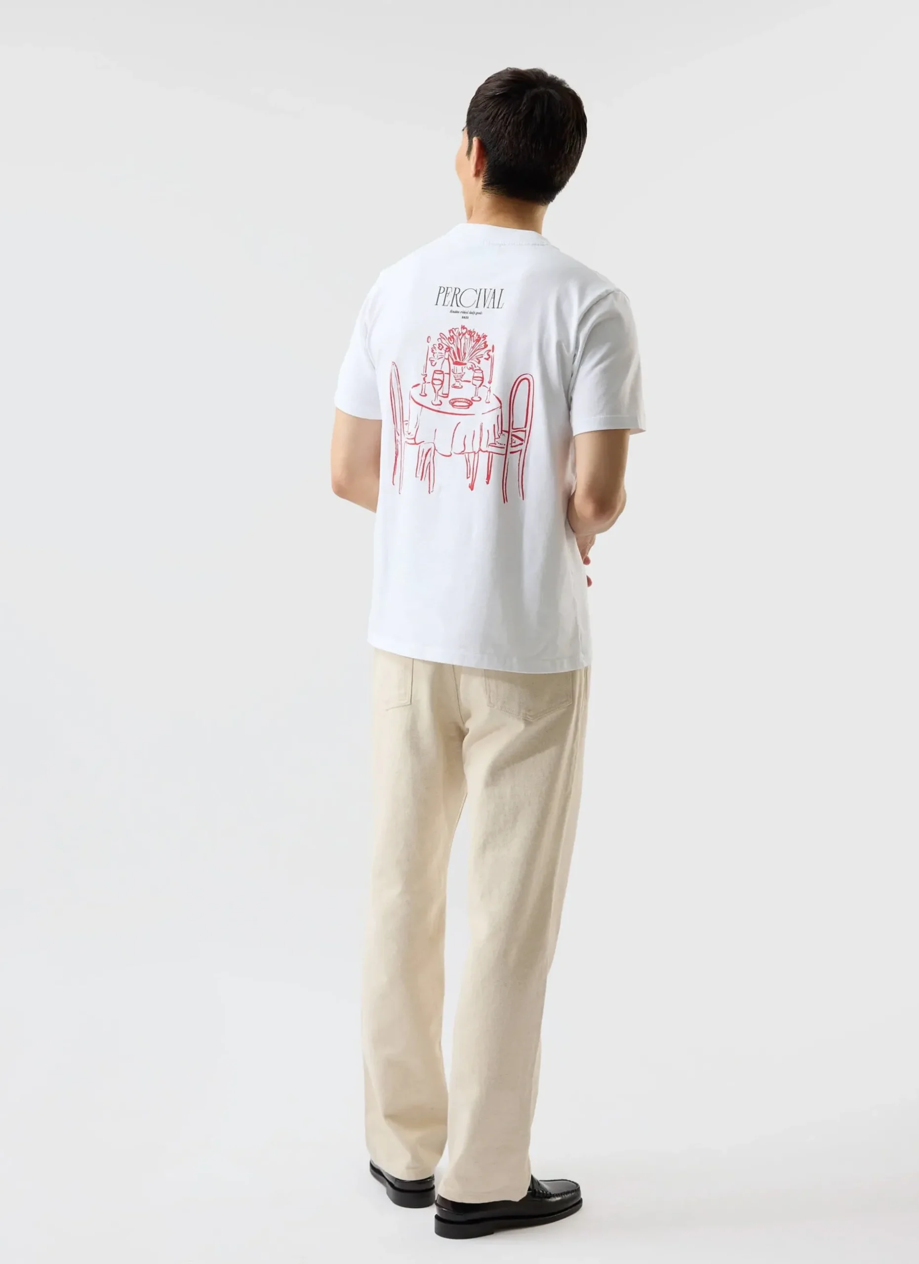 Percival White T-Shirts^Bistro T Shirt White