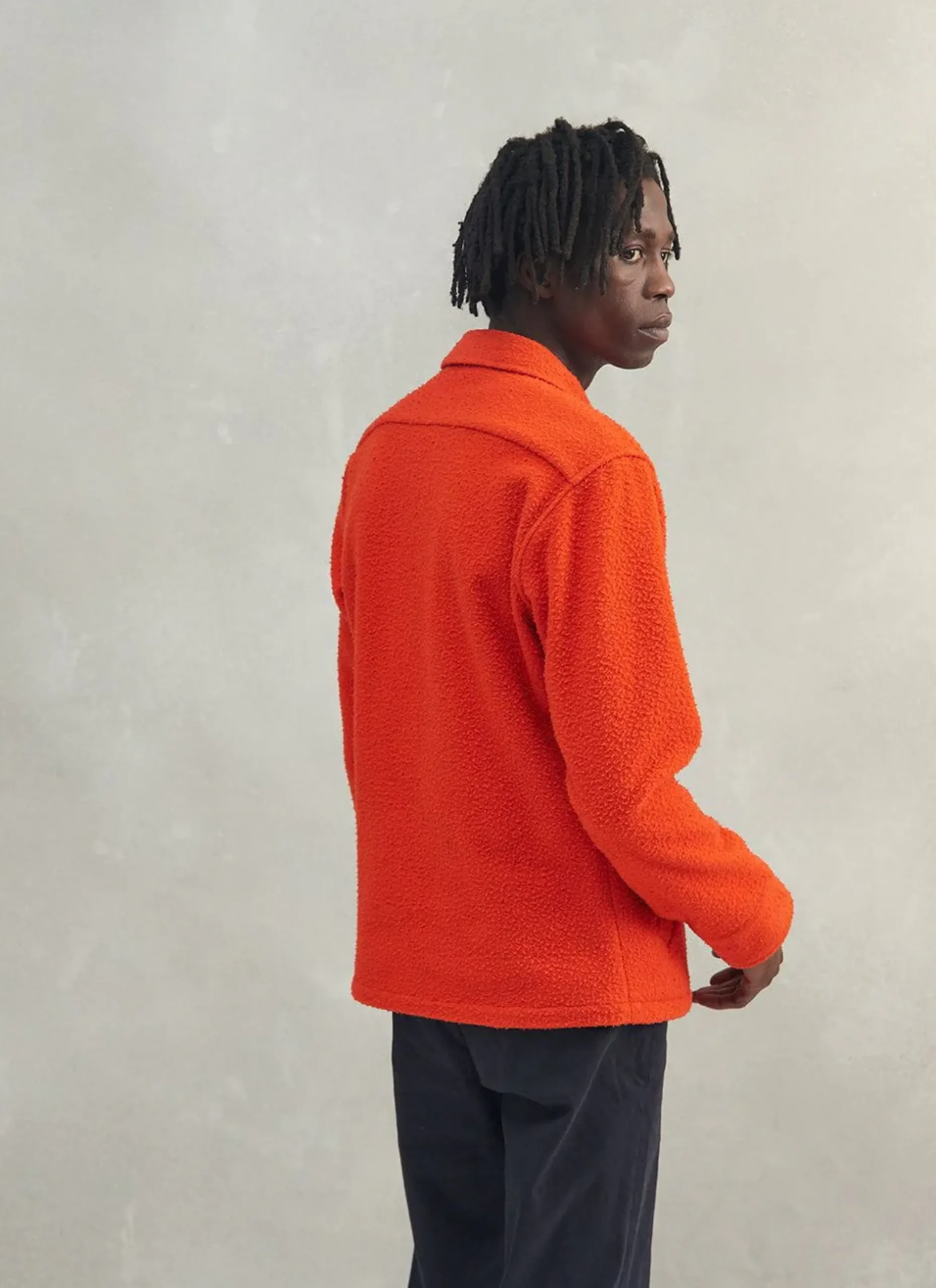 Percival Overshirts & Workshirts|Overshirts^Blanket Overshirt Orange