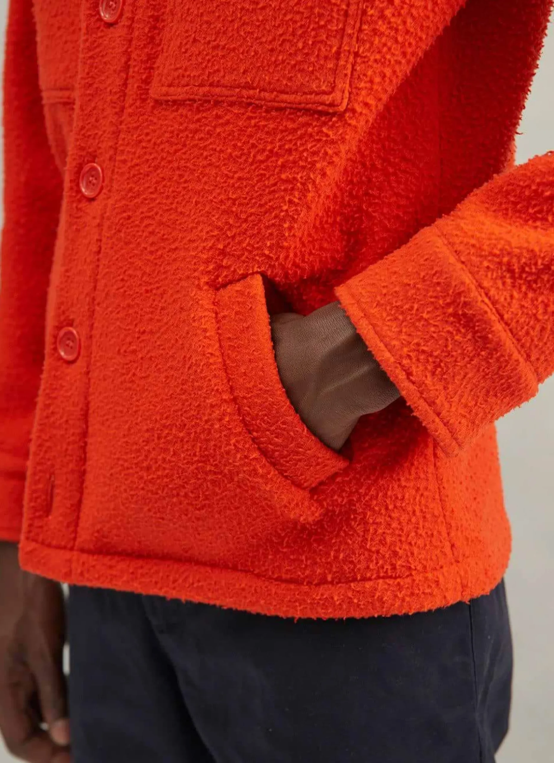 Percival Overshirts & Workshirts|Overshirts^Blanket Overshirt Orange