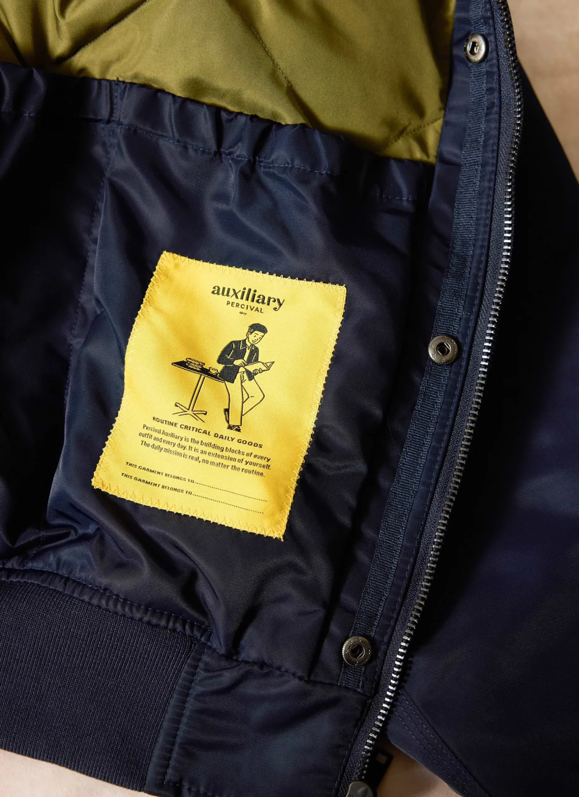 Percival Bomber Jackets|Jackets^Bomber Jacket Midnight with Olive