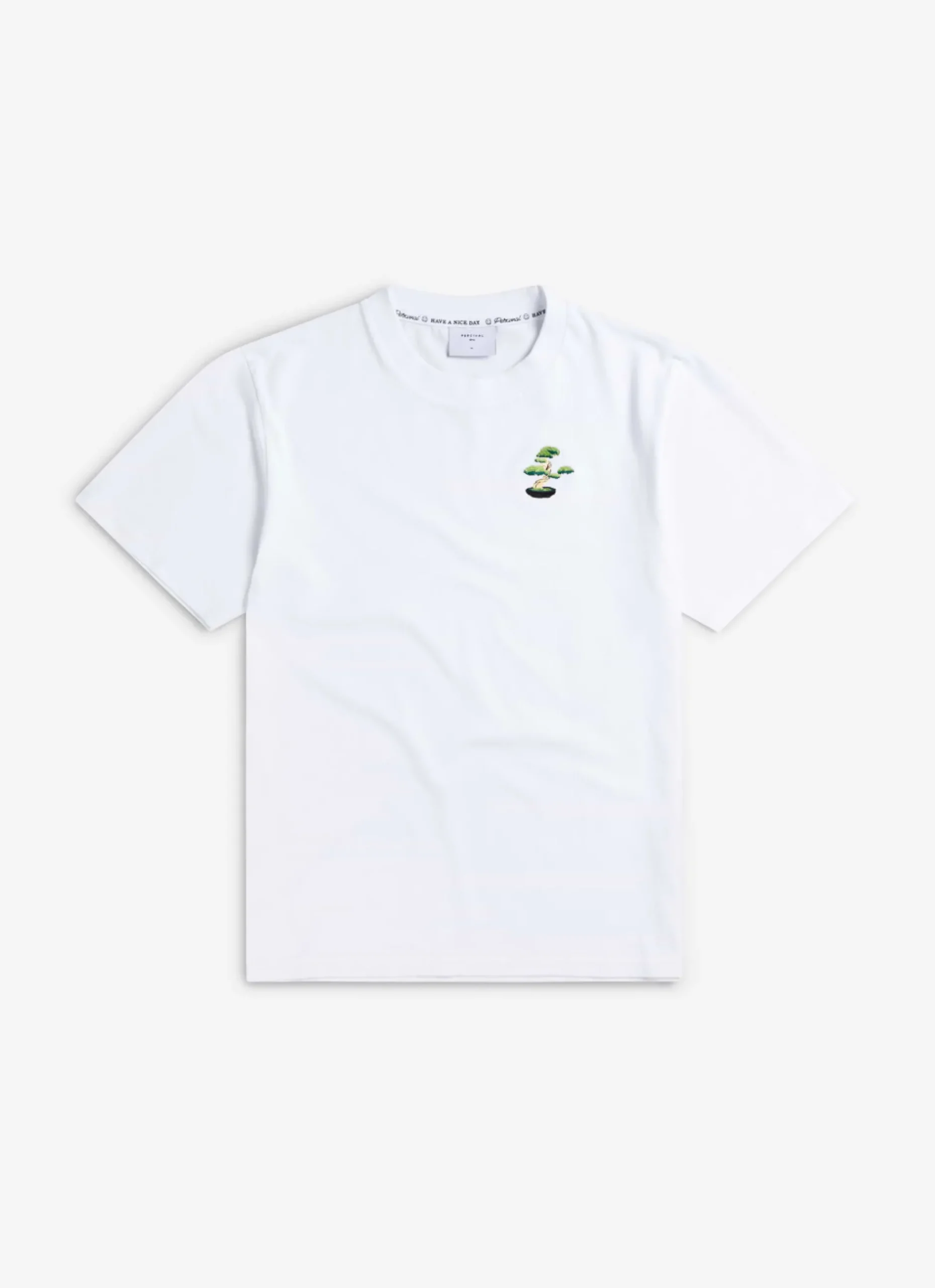 Percival White T-Shirts|Regular Fit T-Shirts^Bonsai T Shirt White