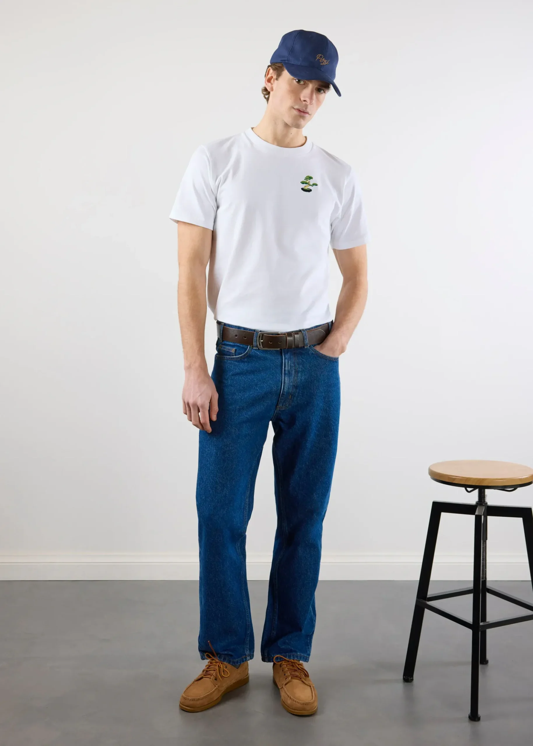 Percival White T-Shirts|Regular Fit T-Shirts^Bonsai T Shirt White