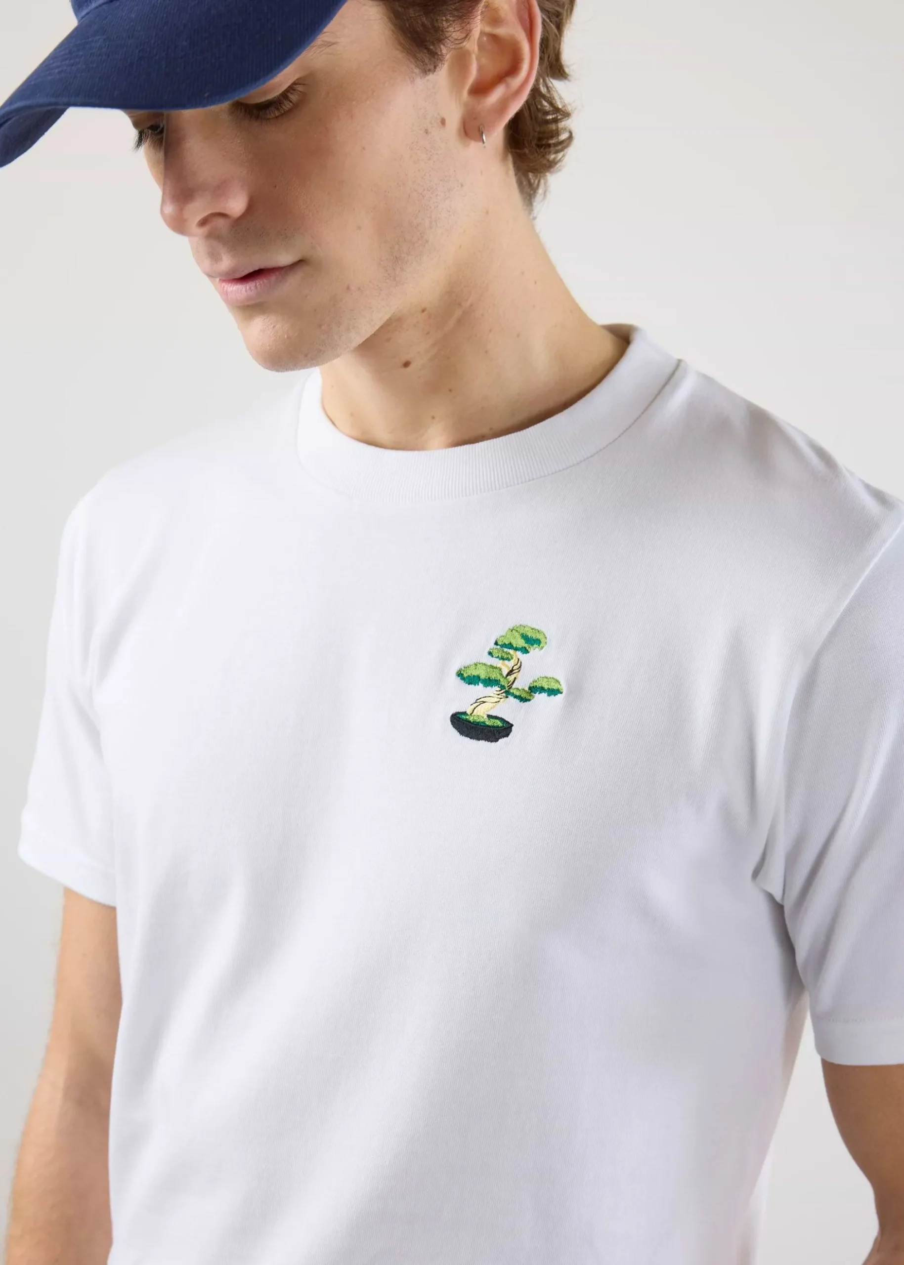 Percival White T-Shirts|Regular Fit T-Shirts^Bonsai T Shirt White