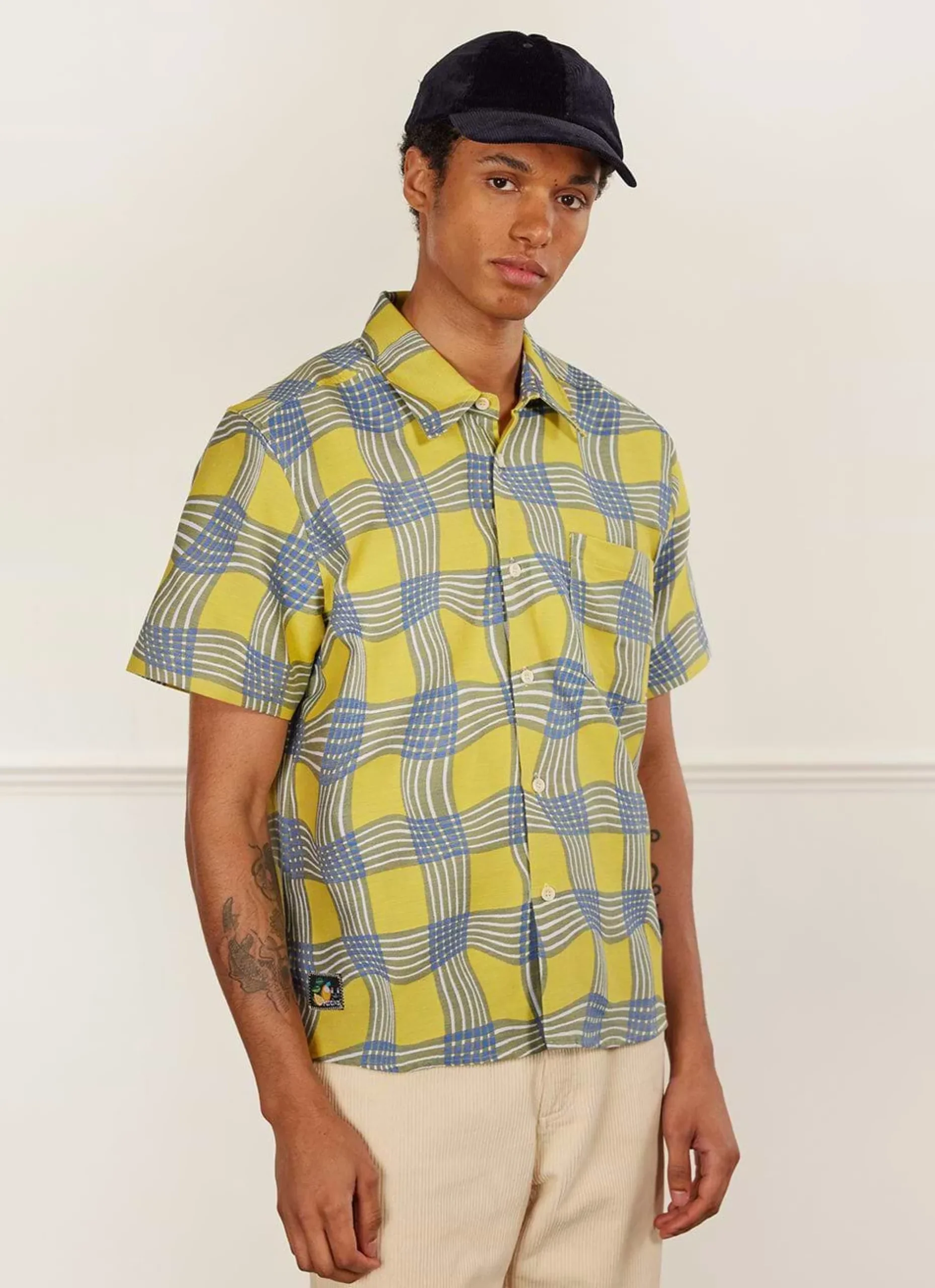 Percival Boxy Shirts|Short Sleeve Shirts^Boxy Clerk Shirt Yellow