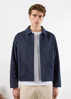 Percival Jackets|Overshirts & Workshirts^Boxy Cropped Overshirt Navy
