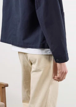 Percival Jackets|Overshirts & Workshirts^Boxy Cropped Overshirt Navy
