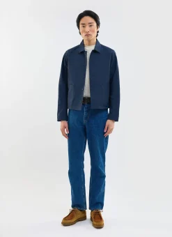 Percival Jackets|Overshirts & Workshirts^Boxy Cropped Pocket Overshirt Navy