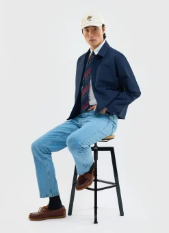Percival Jackets|Overshirts & Workshirts^Boxy Cropped Pocket Overshirt Navy