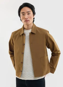 Percival Jackets|Overshirts & Workshirts^Boxy Cropped Pocket Overshirt Brown