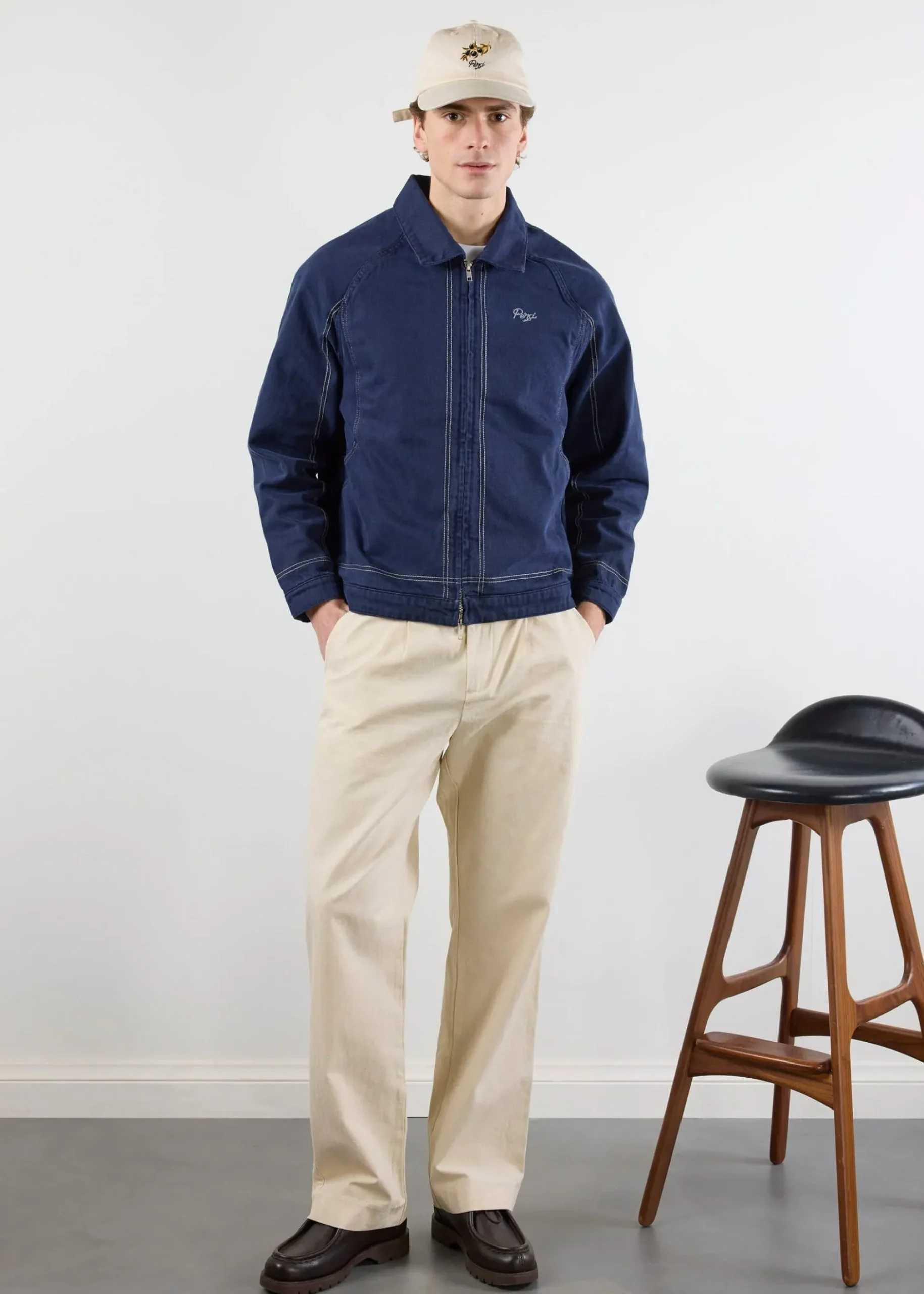 Percival Jackets|Overshirts & Workshirts^Calabria Harrington Jacket Navy