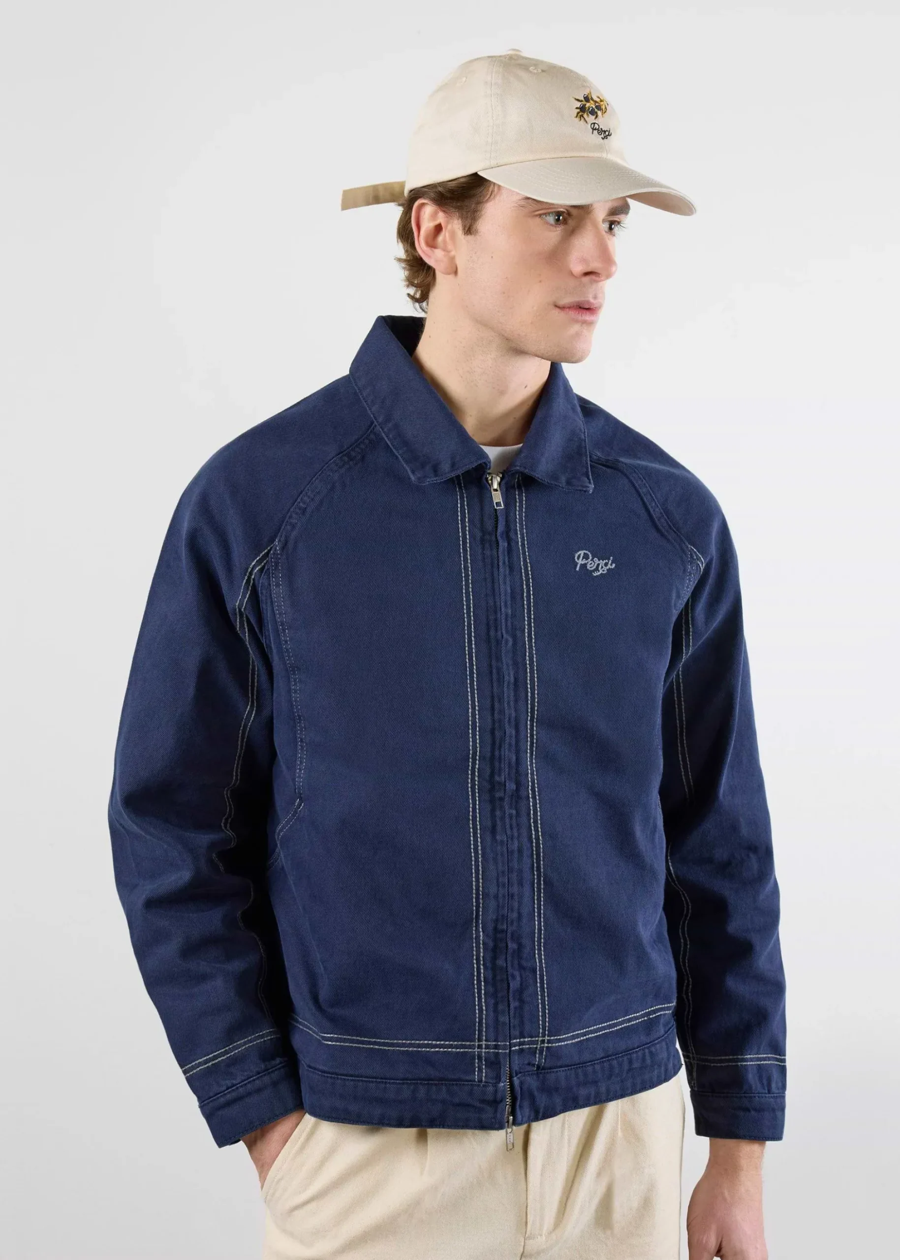 Percival Jackets|Overshirts & Workshirts^Calabria Harrington Jacket Navy