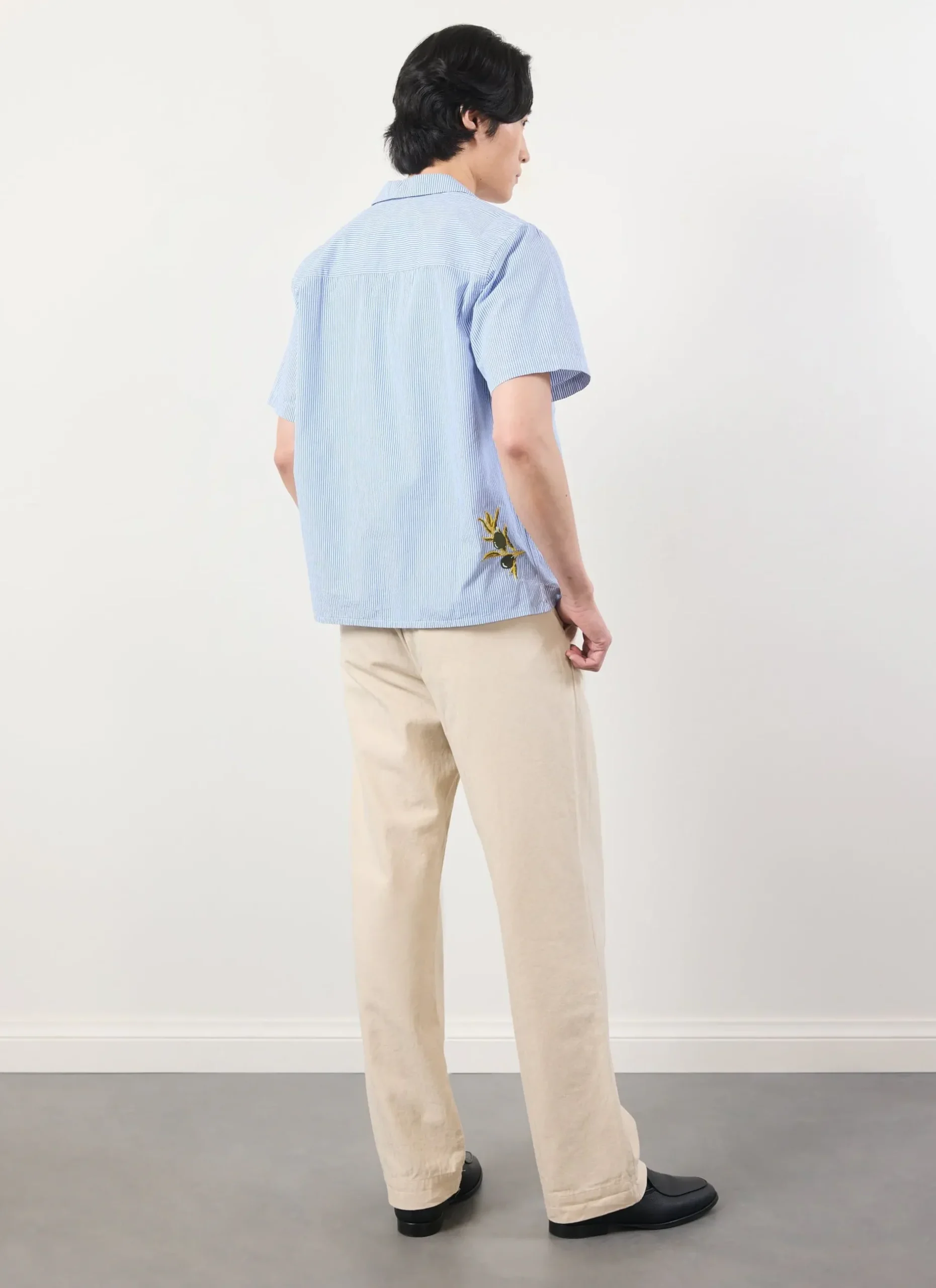 Percival Short Sleeve Shirts|Knitted Shirts^Capri Cuban Shirt Blue