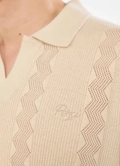 Percival Polo Shirts|Polo Shirts^Casa Martini Knitted Polo Ecru