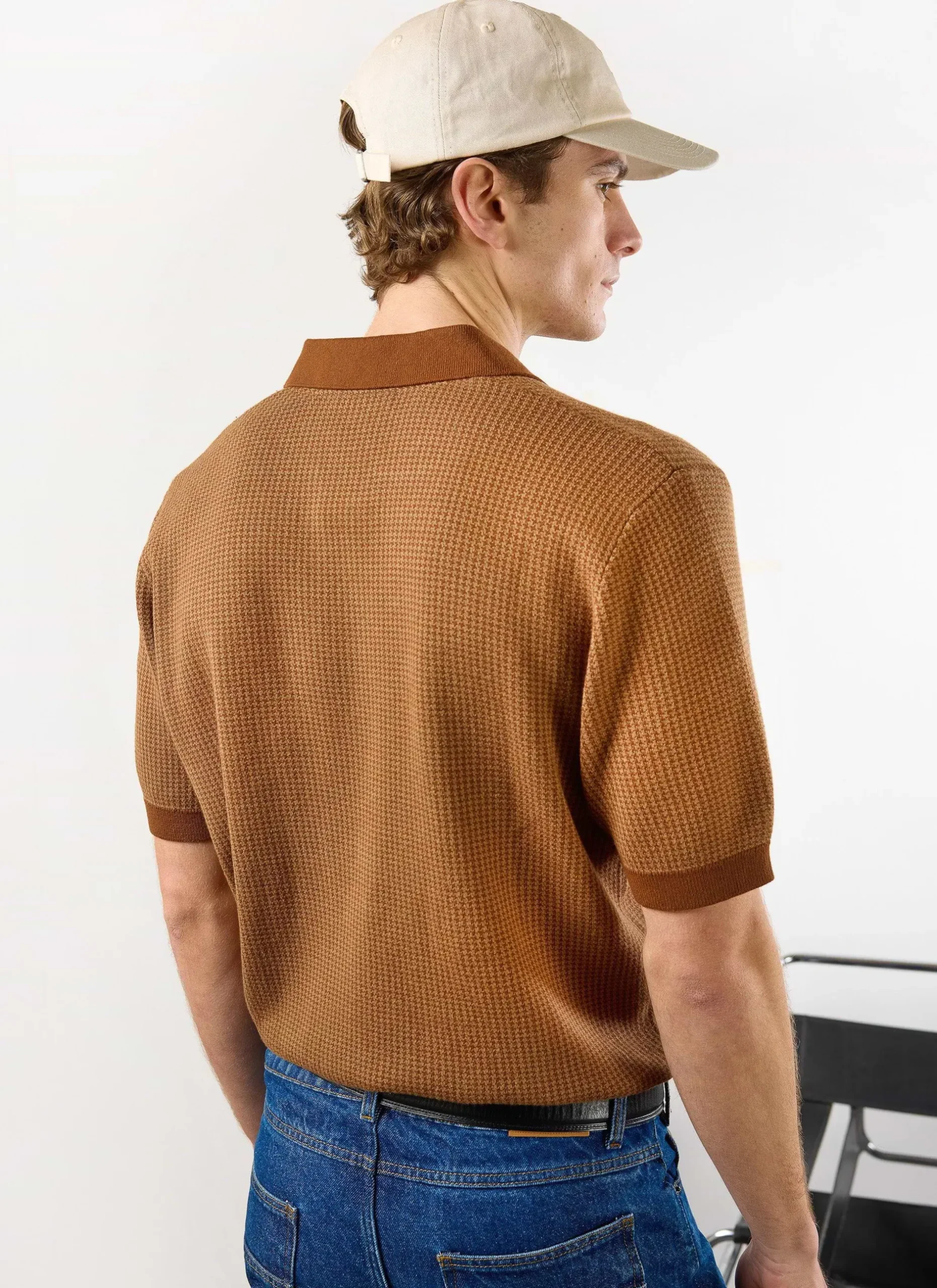 Percival Boxy Shirts|Polo Shirts^Casa Martini Knitted Polo Espresso