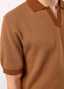Percival Boxy Shirts|Polo Shirts^Casa Martini Knitted Polo Espresso