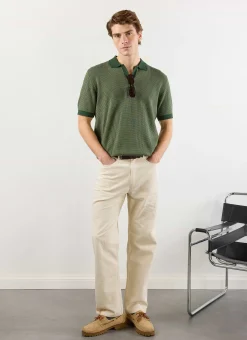 Percival Short Sleeve Shirts|Polo Shirts^Casa Martini Knitted Polo Forest