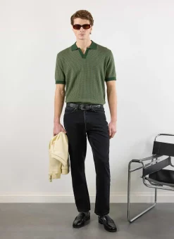 Percival Short Sleeve Shirts|Polo Shirts^Casa Martini Knitted Polo Forest