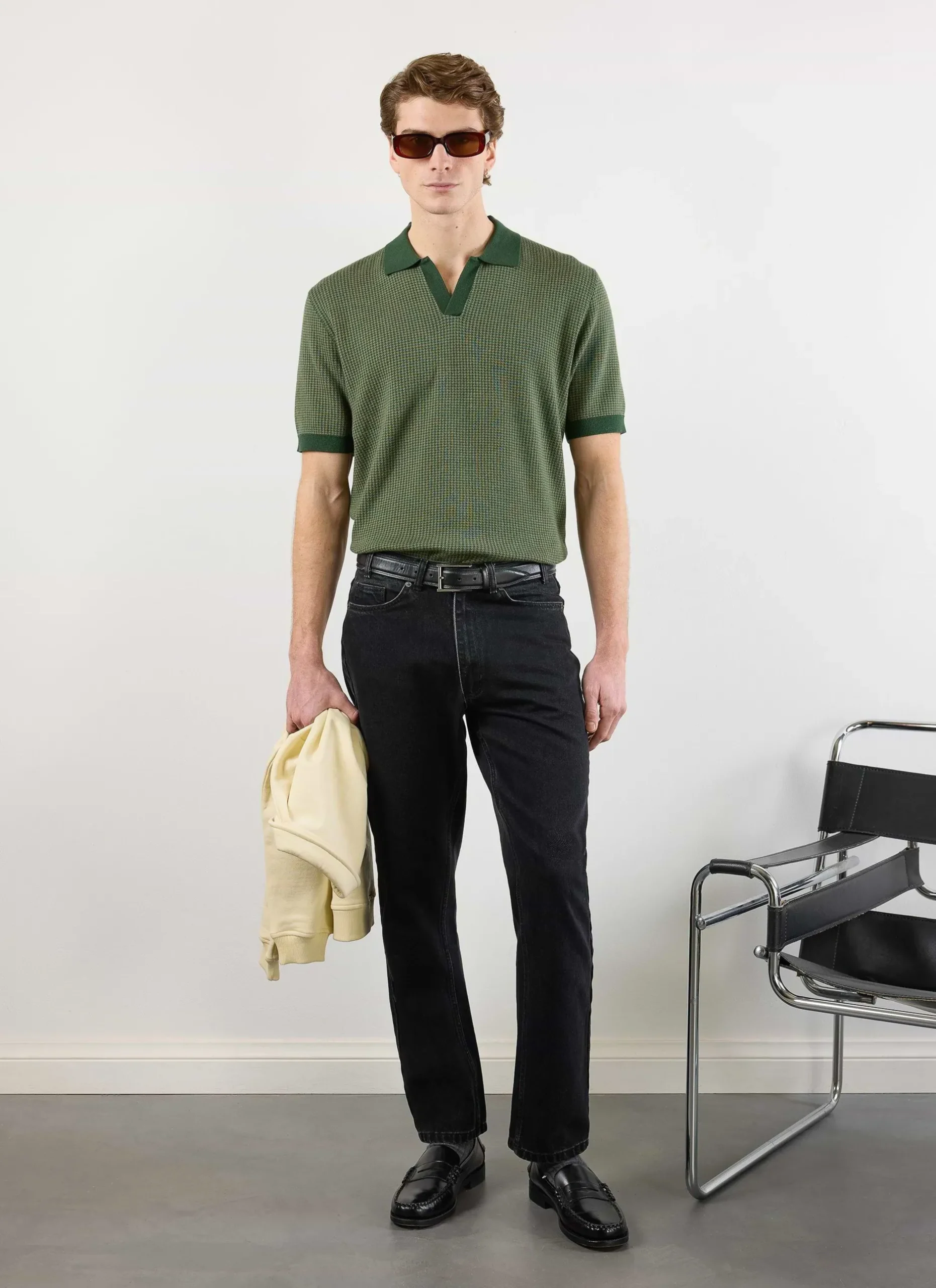 Percival Short Sleeve Shirts|Polo Shirts^Casa Martini Knitted Polo Forest