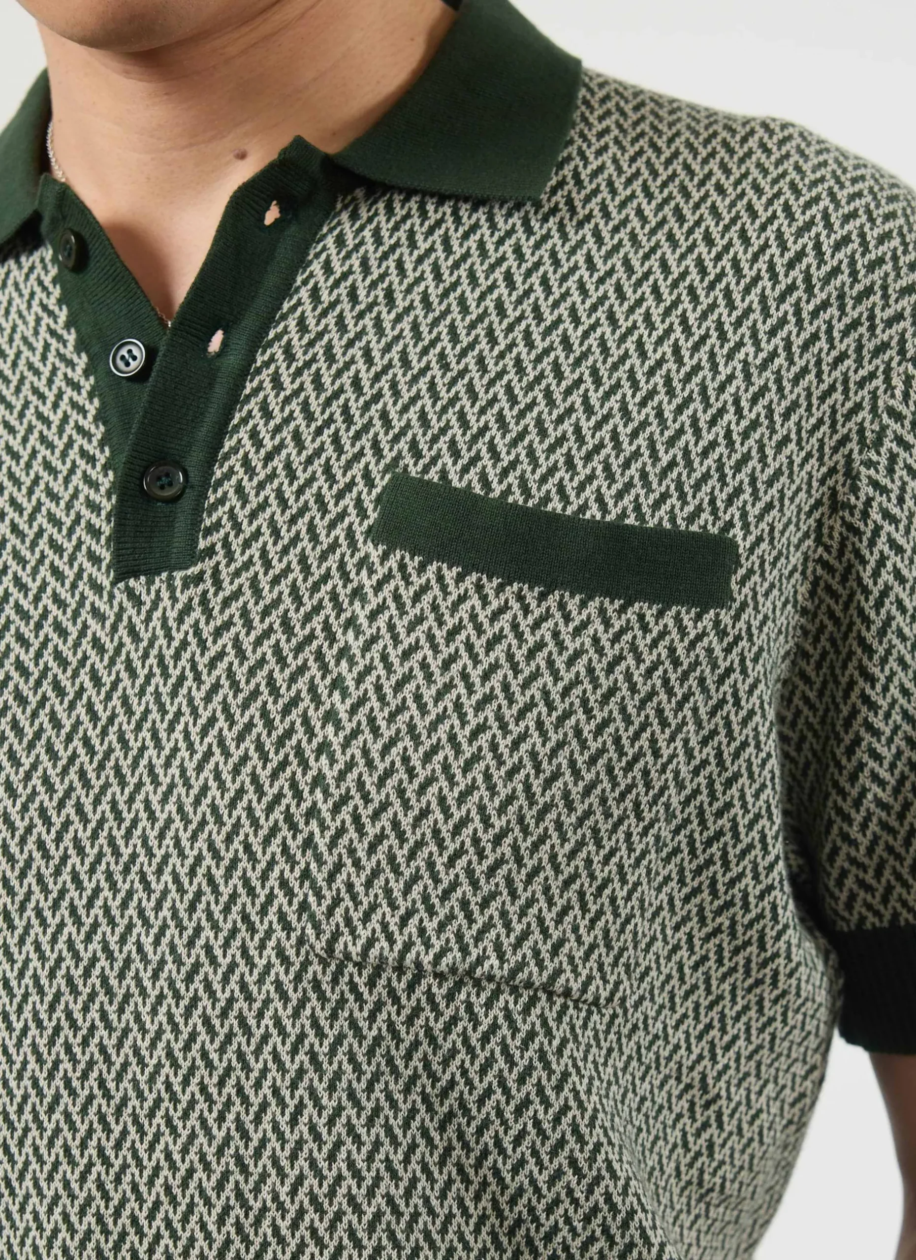 Percival Short Sleeve Shirts|Polo Shirts^Casa Martini Knitted Polo Forest