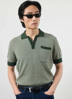 Percival Short Sleeve Shirts|Polo Shirts^Casa Martini Knitted Polo Forest