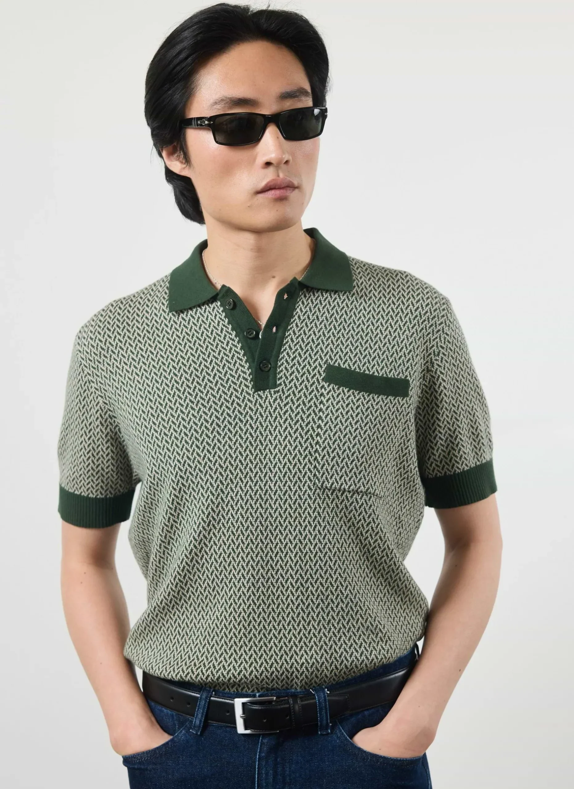 Percival Short Sleeve Shirts|Polo Shirts^Casa Martini Knitted Polo Forest