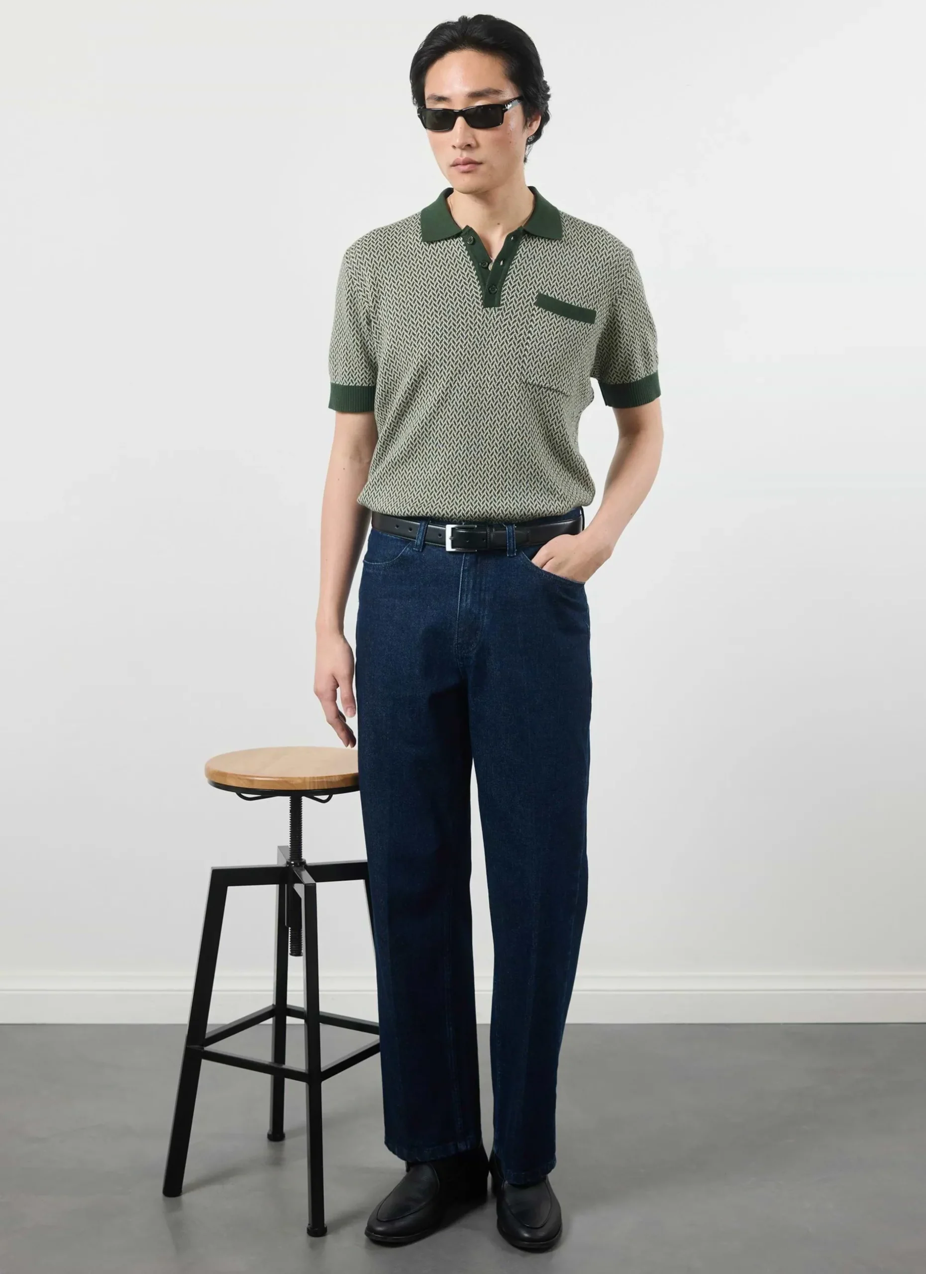 Percival Short Sleeve Shirts|Polo Shirts^Casa Martini Knitted Polo Forest