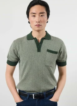 Percival Short Sleeve Shirts|Polo Shirts^Casa Martini Knitted Polo Forest