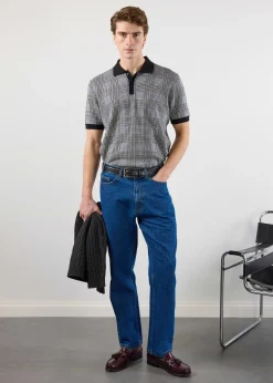 Percival Short Sleeve Shirts|Boxy Shirts^Casa Martini Knitted Polo Navy