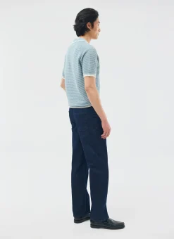 Percival Short Sleeve Shirts|Boxy Shirts^Casa Martini Knitted Tennis Polo Blue