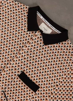 Percival Short Sleeve Shirts|Polo Shirts^Casa Piccante Shirt Rust Jacquard