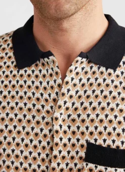 Percival Short Sleeve Shirts|Polo Shirts^Casa Piccante Shirt Rust Jacquard