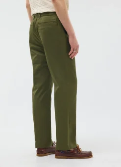 Percival Straight Leg Trousers|Linen Trousers^Casual Workwear Trousers Khaki