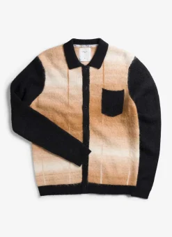 Percival Cardigans^Checker Gradient Bobcat Cardigan Tan