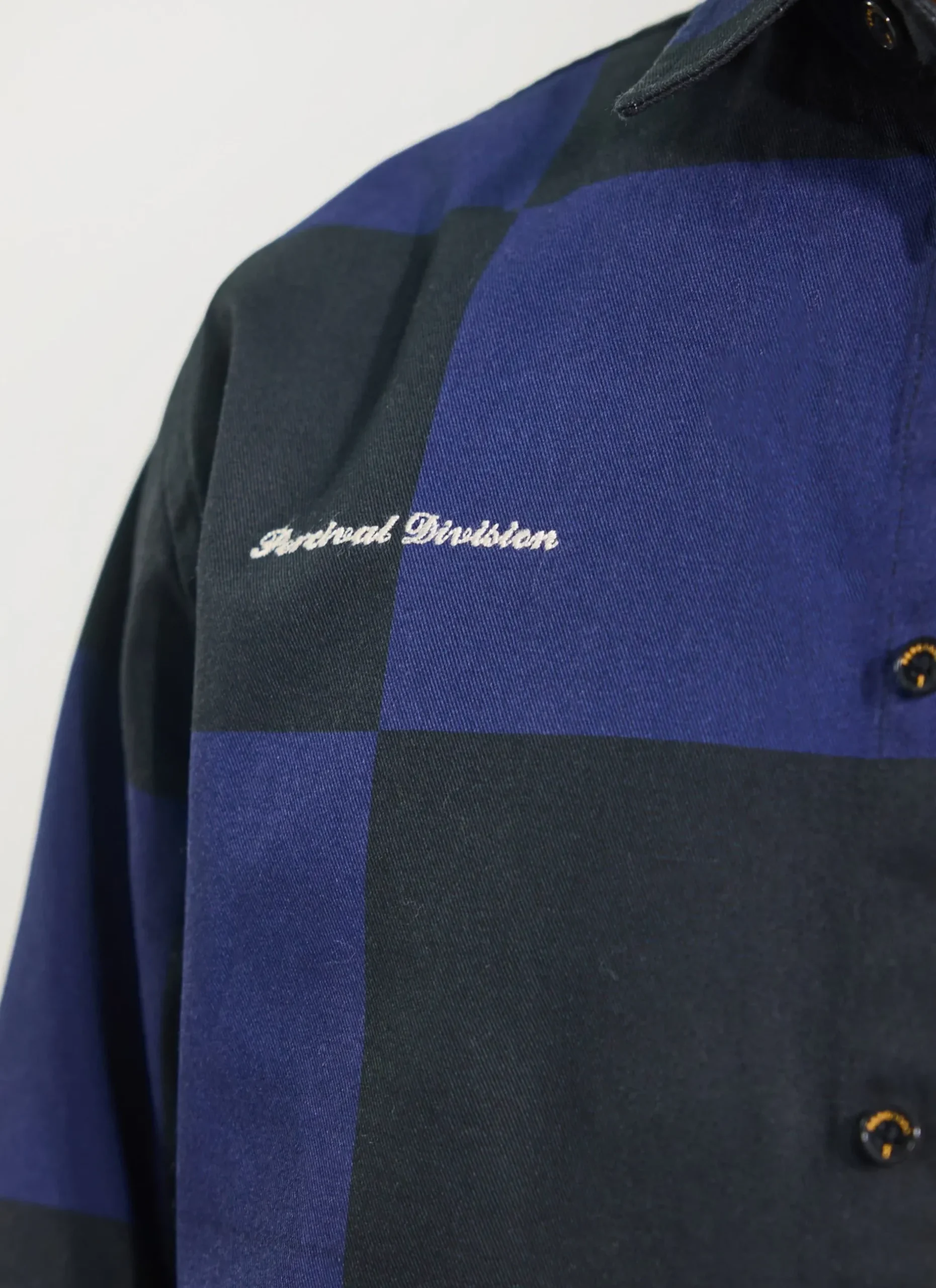 Percival Overshirts & Workshirts|Overshirts^Checkerboard Overshirt Navy
