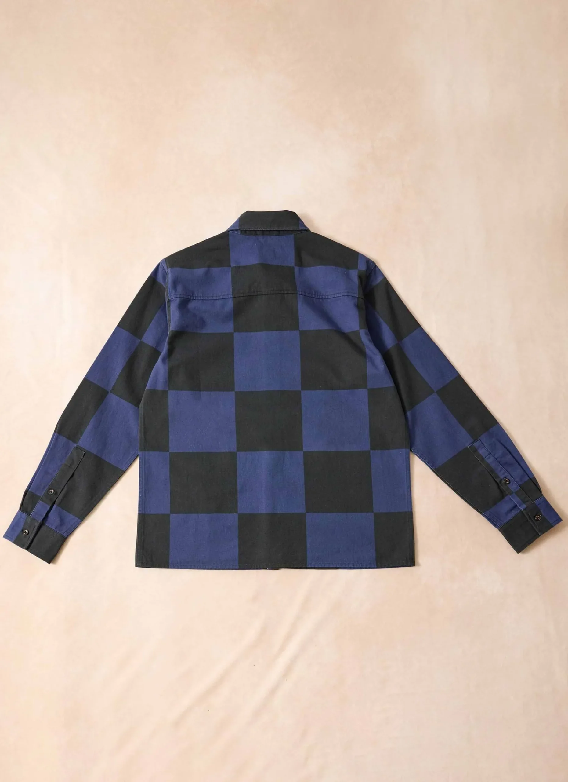Percival Overshirts & Workshirts|Overshirts^Checkerboard Overshirt Navy