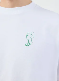 Percival White T-Shirts|Oversized T-Shirts^Cicchetti Oversized T Shirt White