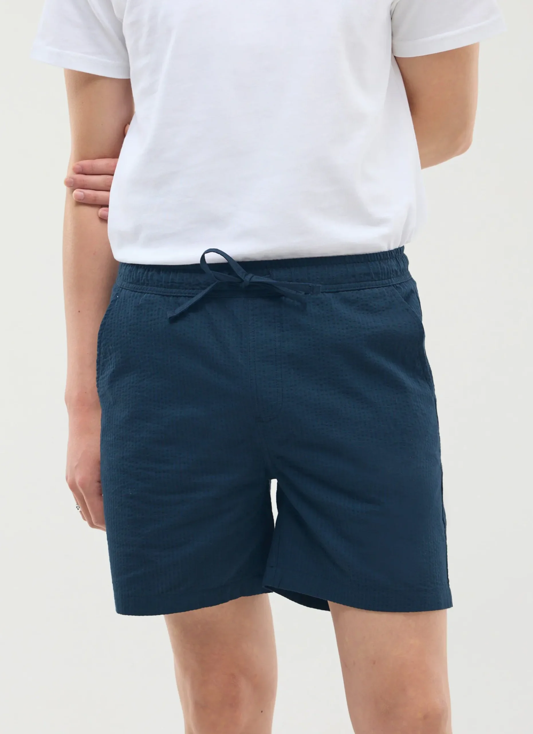 Percival Shorts|Seersucker Suits^Classic Shorts Navy